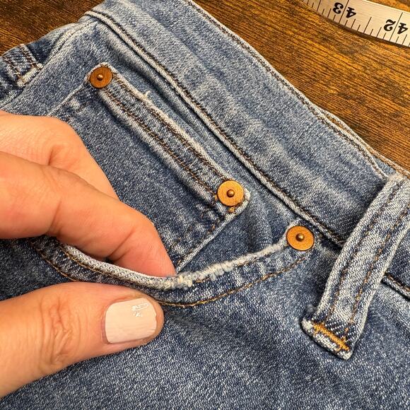 Madewell Womens Size 31 The Perfect Vintage Jeans High Rise 90s Mom Stretch - Picture 7 of 16